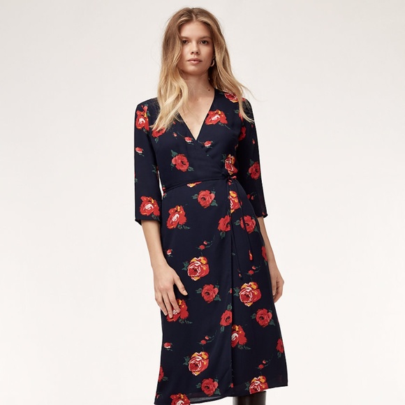 Aritzia Dresses & Skirts - Aritzia Theo Floral Dress